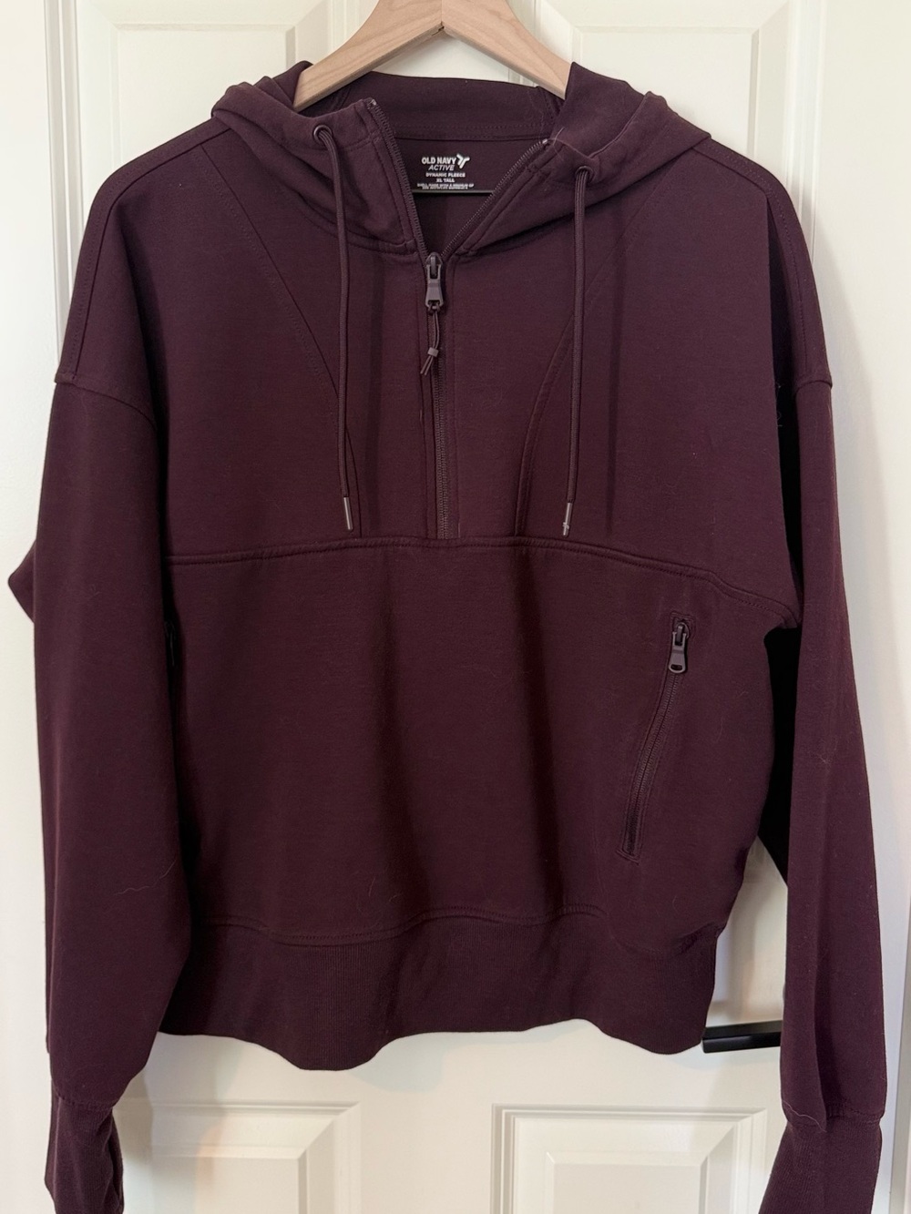 Old Navy Active Women's Zip-Up Hoodie — Deep Maroon